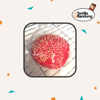 Roti Burger Satuan - Merah